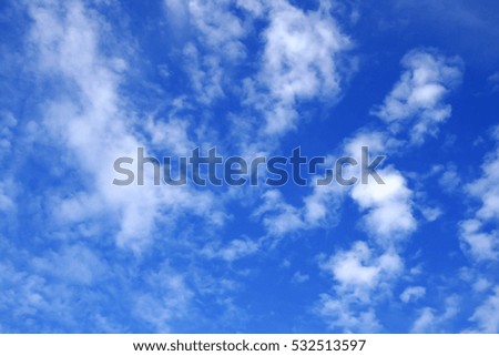 beautiful blue sky background with clouds