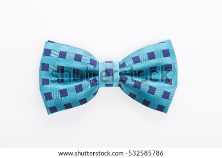 Color bow tie isolated on white background Royalty-Free Stock Photo #532585786