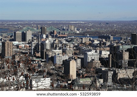 view of Montreal. Quebec, Canada