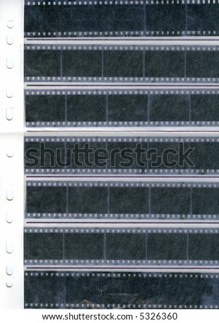 negative film strip archive sheet