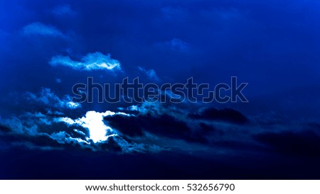 stunning winter sunset fast floating clouds blue filter