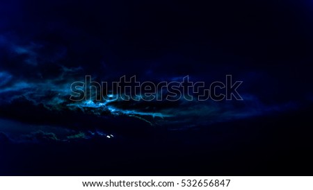 stunning winter sunset fast floating clouds blue filter