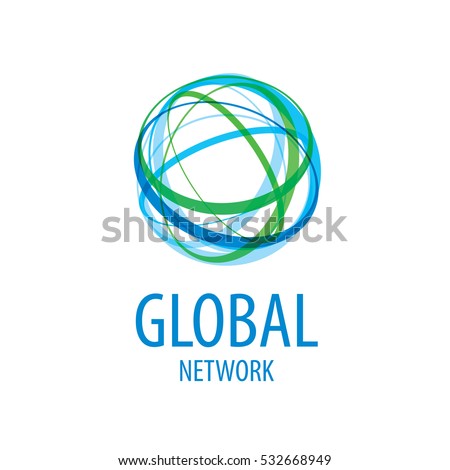 global network logo vector 