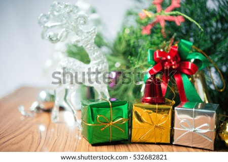 Christmas decorated for background