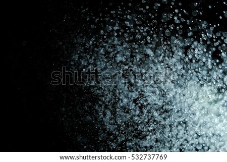 Water splash is soft focus bokeh abstract background.