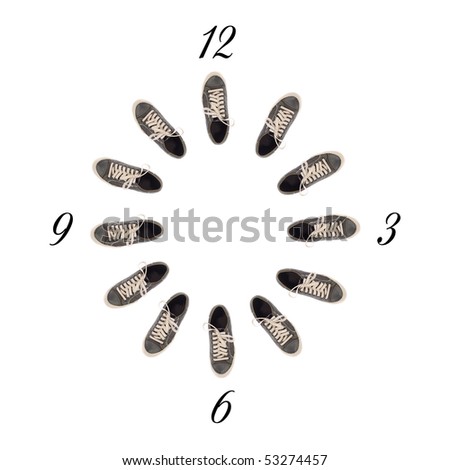Shoes concept. Isolated on white.