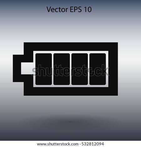 Icon batteries used for various devices vector icon