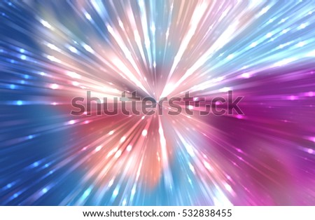 Abstract colorful gloss background. fractal explosion light star 