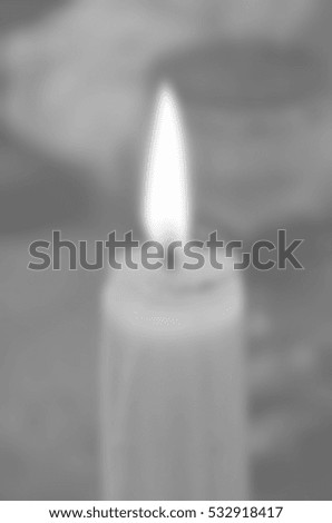 Blurred abstract background of candle