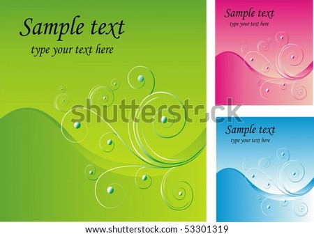 Abstract vector background with patterns with a place for your text