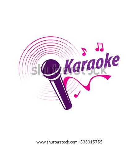 Karaoke logo, vector