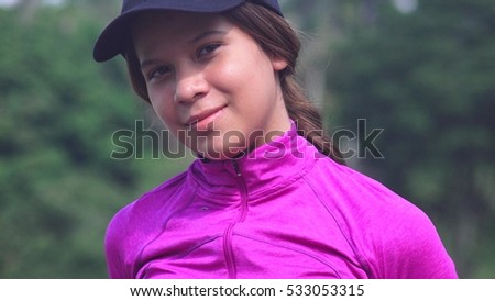 Athletic Teen Girl Posing