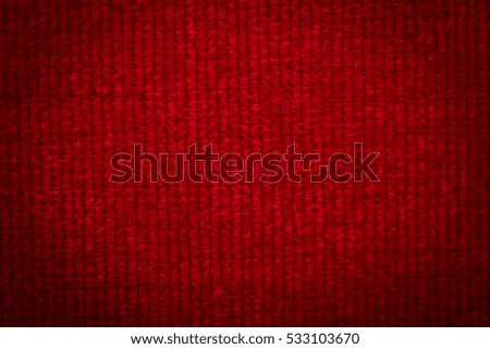 Natural linen fabric for embroidery. Red color.