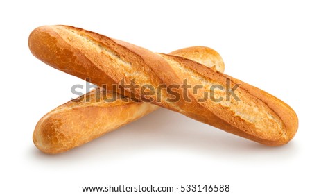 baguette isolated Royalty-Free Stock Photo #533146588