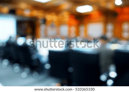 Picture blurred  for background abstract and can be illustration to article of Business People Meeting