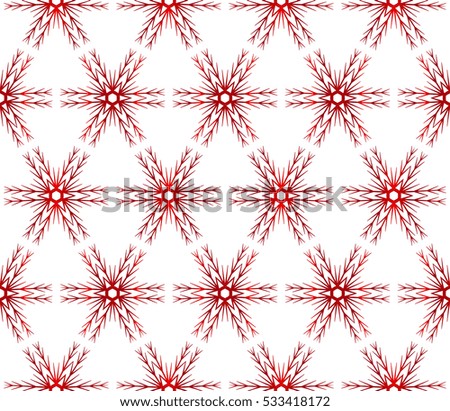 Christmas snowflakes. beautiful Christmas pattern. raster copy illustration. red gradient.