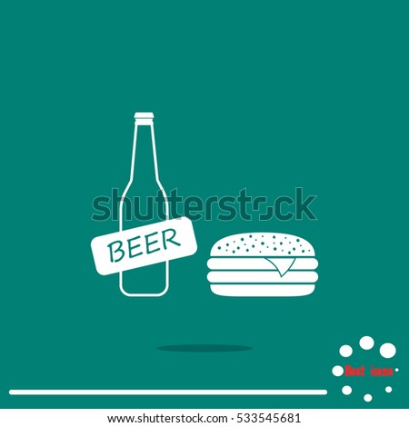 beer and burger icon