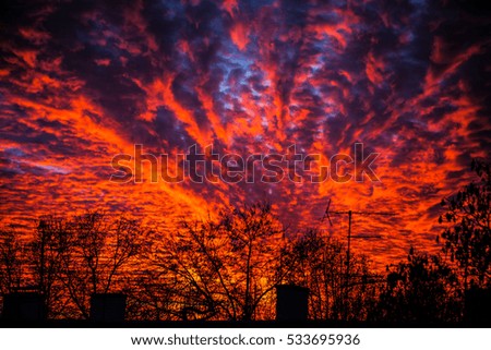 Spectacular sunrise - enhanced colors