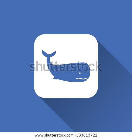 Whale icon animal sign