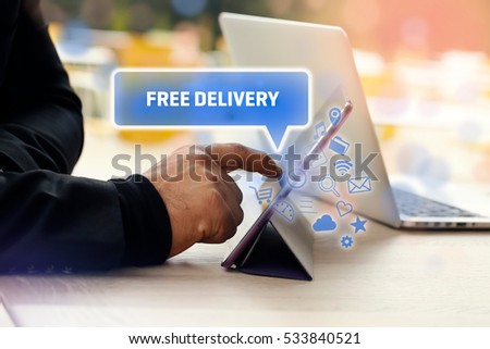 Free Delivery, Business Concept