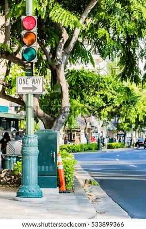 Traffic signal in Hawaii
