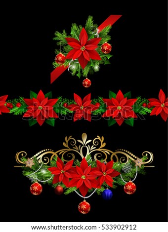Christmas set elements for your designs