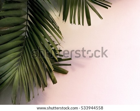 Green Leafs with copy space