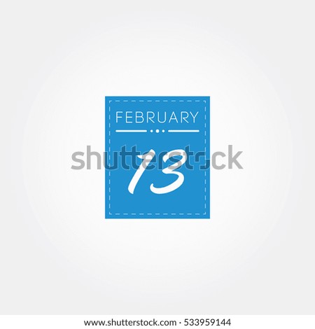 collection calendar month of february for business promotion project design element