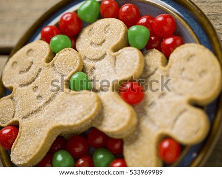 Festive assorted gingerbread cookies