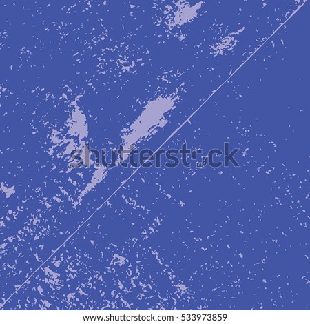 Grunge Grainy blue distressed Texture. Empty design template. EPS10 vector.