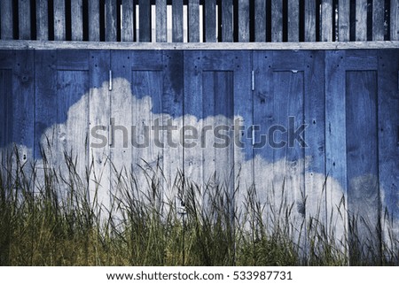Wooden wall for background