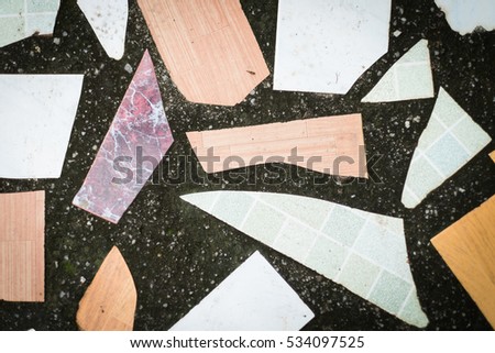 abstract background. Mosaic floor tiles.