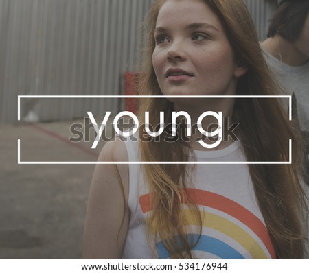 Young Vintage Vector Graphic Concept