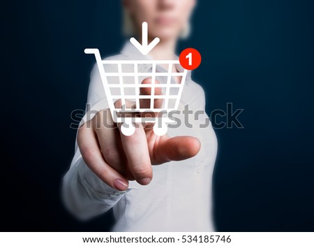 Business button shopping car icon buy web