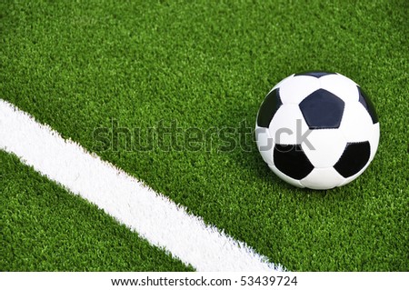  Soccer ball on the field