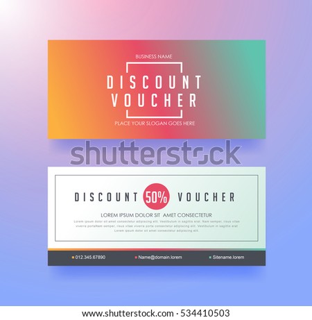 discount voucher template with modern colorful pattern,sale banner,flyer,Vector illustration