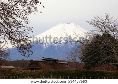 The picture of fuji mountain.