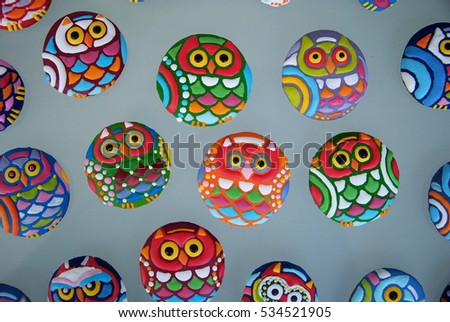 Sweet Owls  cookies background