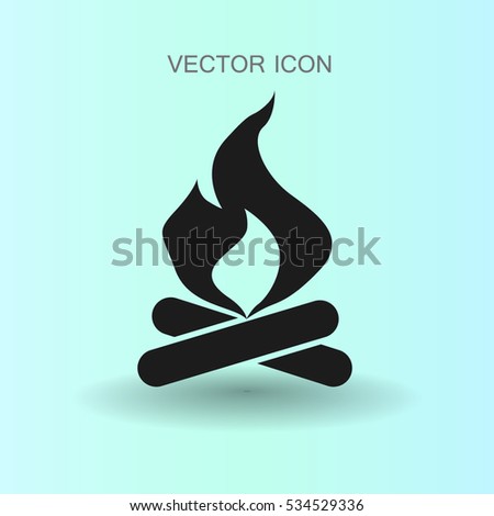 Fire icon vector illustration