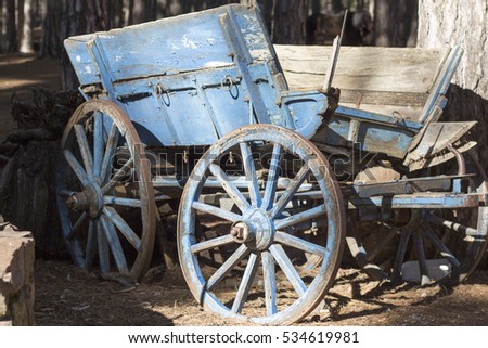 an old horse cart Royalty-Free Stock Photo #534619981