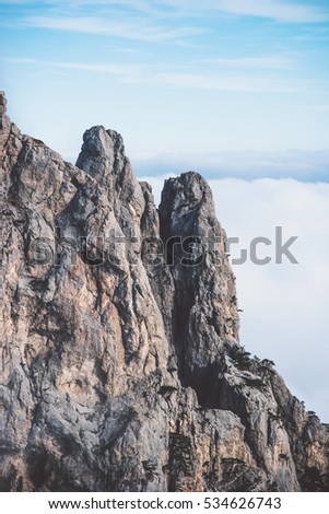 Rocky Mountains Landscape peak Travel serene scenic aerial view blue sky