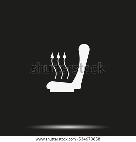 Heated seat icon.