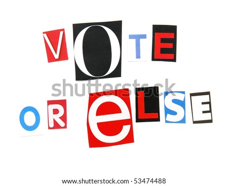 vote or else - random note style