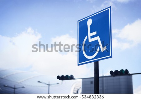 Reserved parking for Handicapped Only sign