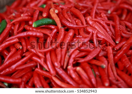 red chilli background spices The spicy.