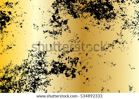 vector illustration Abstract Gold grunge background painted scratched texture background . 