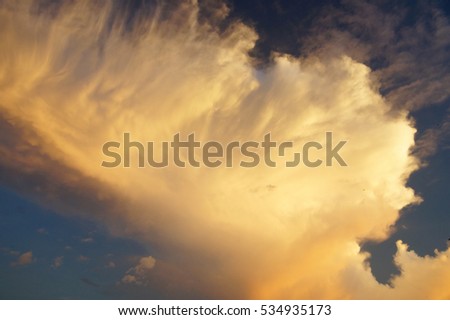 sunset texture of wave Cloud. Sky background