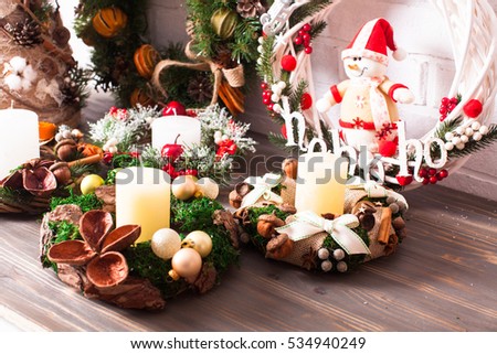 Christmas fair wreathes