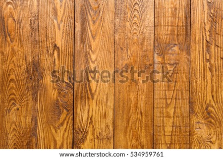 Wood plank brown texture background. Natural wooden timber, table surface. Light brown painted hardwood boarded wall