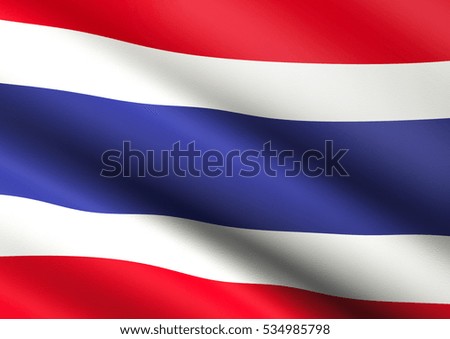 Close up of Thailand flag